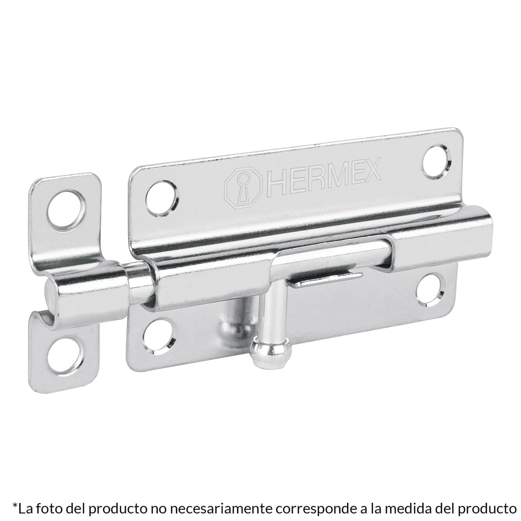 Pasador de barril de acero cromo 2', Hermex