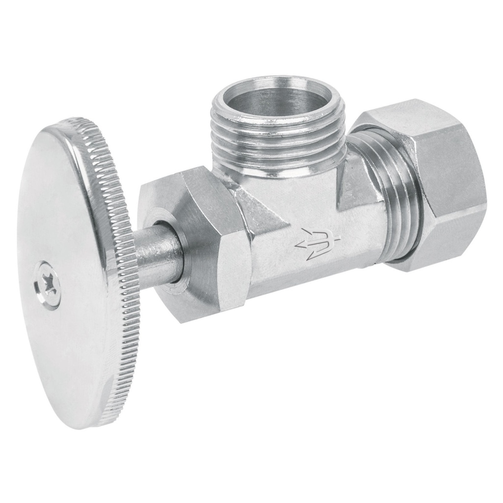 Llave angular 1/2' x 1/2' de compresion tipo barrilito