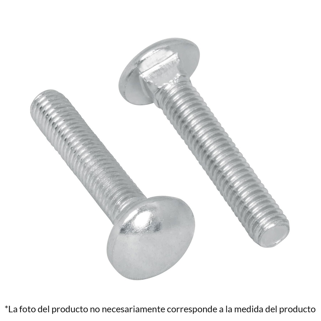 Bolsa con 100 tornillos 1/4' x 1' tipo coche, Fiero