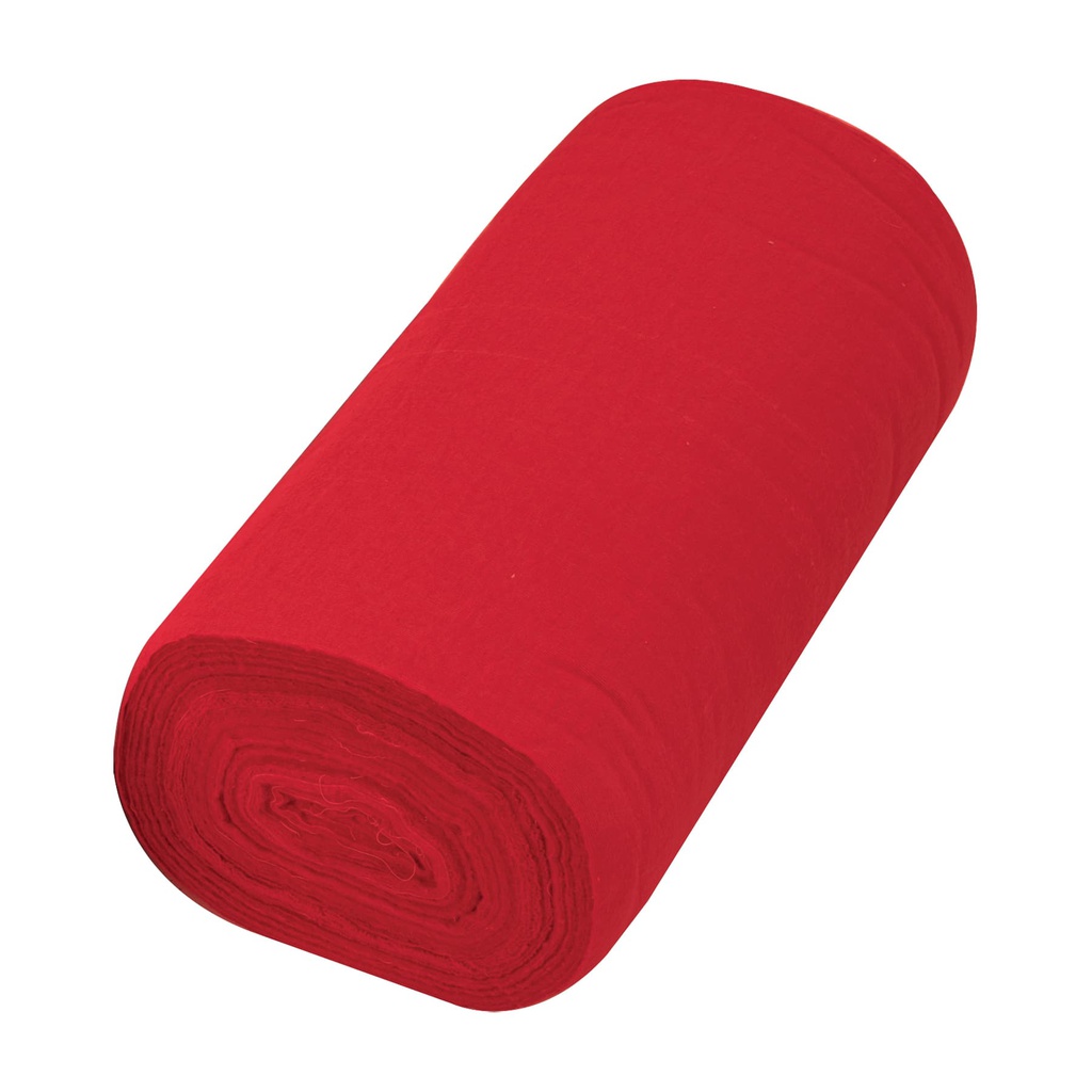 Rollo de 50 m de franela roja de algodon, Klintek