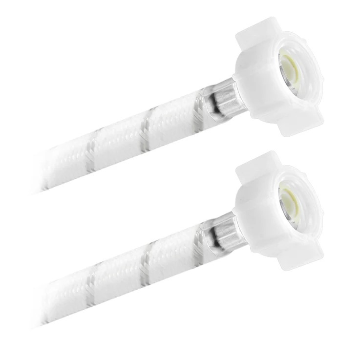 FamaFlex Poli-Acetal Para Agua Potable 1/2" AM x 1/2" AM x 70cm.-28"  (3923)