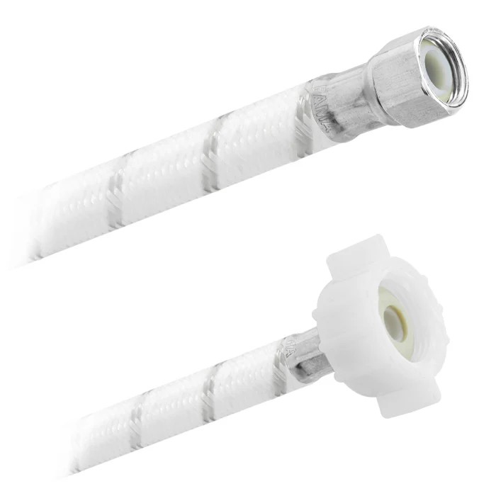 FamaFlex Poli-Acetal Para Sanitario 3/8" COMP. x 7/8" AM x 35cm.-14"  (3869)