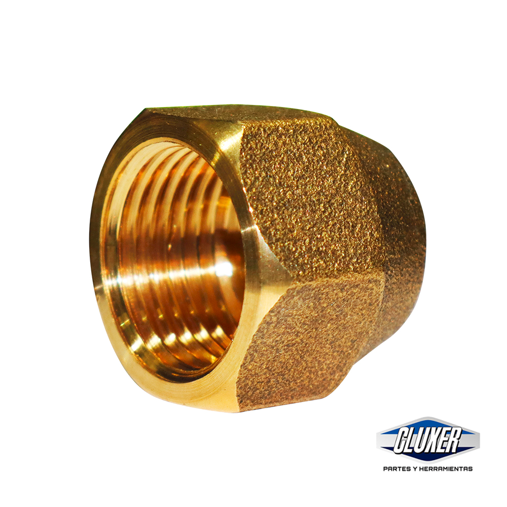 1 Tuerca Flare De Bronce 1/4 Pulgada, Forjada, Cluxer