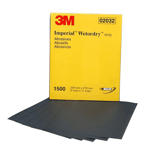 Lija 3M Imper.9x11”#1500 02032