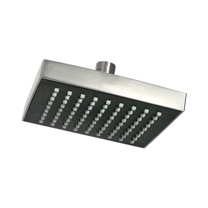 REGADERA GRECIA SATINADA 6" X 6" S/BRAZO S/CHAP.