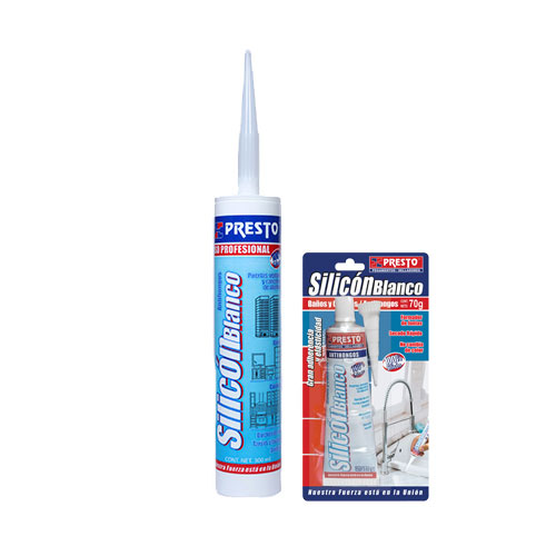 SILICON BLANCO 100% CARTUCHO 300 ML