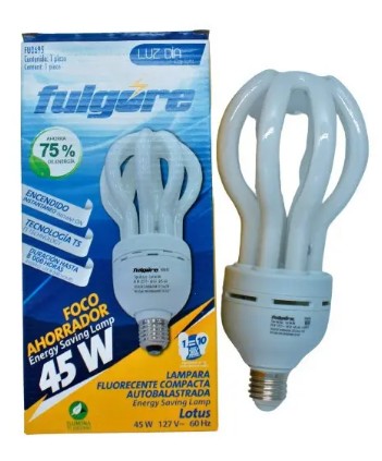 Foco Ahorrador Fulgore Fu0695 Luz De Dia 45w Autobalastrada Color De La Luz Luz De Día