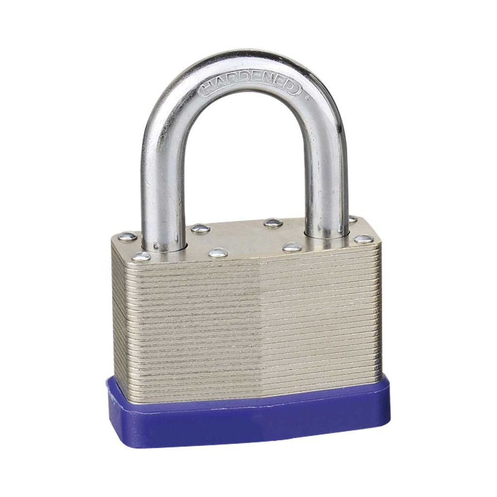 CANDADO DE ACERO CUERPO LAMINADO 30MM C/2 LLAVES (CAJA C/12 PZAS - PRECIO X PIEZA)
