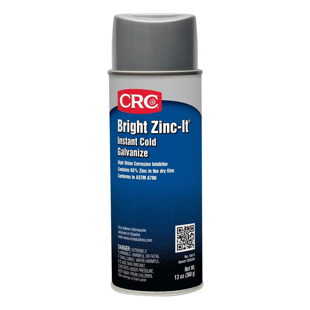 ZINC GALVANIZADO BRILLANTE EN AEROSOL BRIGHT ZINC-IT® (368g) (CAJA C/12 PZAS - PRECIO X PIEZA)