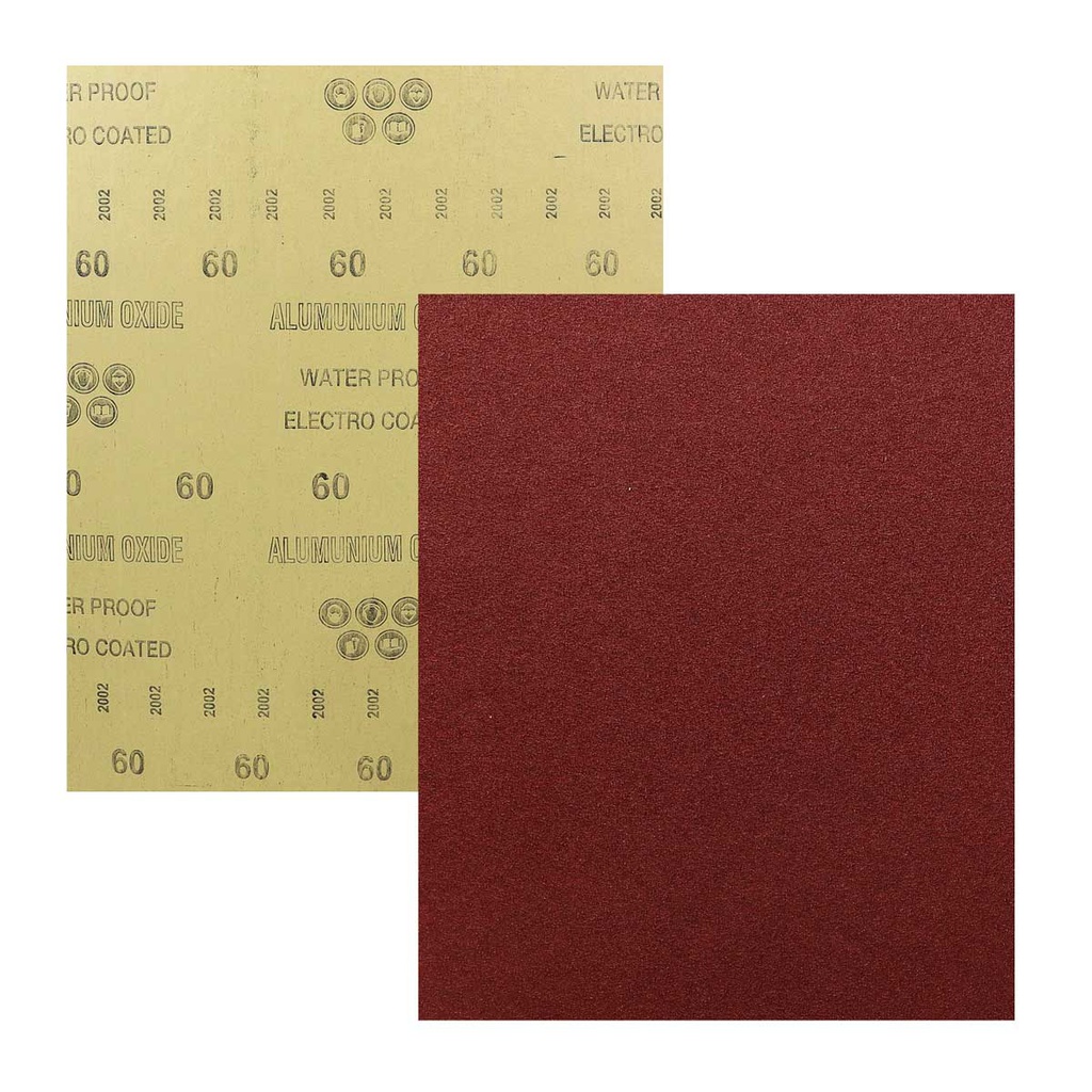 HOJA DE LIJA OXAL ESMERIL 9" x 11" G100 (Precio x pieza - Empaque c/50 pzas)