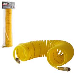 [W-70700] MANGUERA P/AIRE D/PE TIPO RESORTE AMARILLA 1/4'' X 25FT  CONECTOR 1/4'' NPT