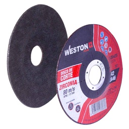 [Z-20430] DISCO D/CORTE P/INOX. D/ZIRCONIO 4-1/2" x 1/8"(3.17) x 7/8" F42 (Emp. c/10 Pzas - Precio x Pza)