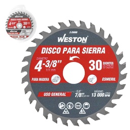 [Z-25115] DISCO PARA SIERRA CIRCULAR P/MADERA 16'' X 1-3/16'' 100DT BUJE 25MM &amp; 1"