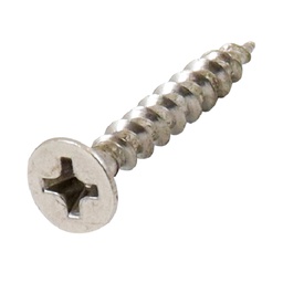 [ZL-13020] PIJA PLANA PARA MADERA NIQUELADA#8 x 1" (Precio x Caja a Granel c/12000piezas)