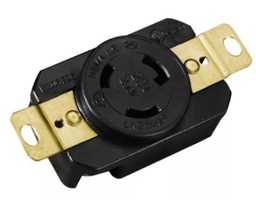 [FU1598] CONTACTO PARED SEGURIDAD MEDIA VUELTA 4P 20A 125/250V NYLON