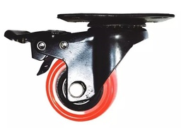 [TC9125] RODACHINES C FRENO 2.5"PVC NAR                              