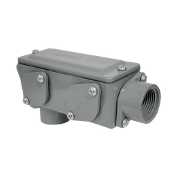 [CDTL025G] CONDULET MULTIFORMA NO METALICO SIN CUERDA 1" GRIS