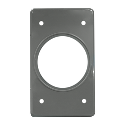 [TPR019G40] TAPA NO METALICA PESADA PARA RECEPTACULO 40 mm GRIS