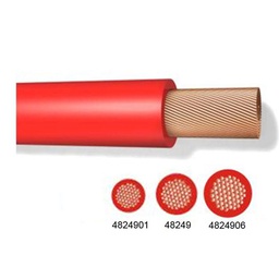 [1704101] CABLE DE 100 MTS  ACUMULADOR ROJO CAL. 4/0