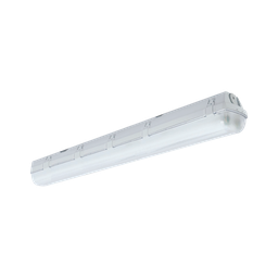 [9400506AT65] LUMINARIA A PRUEBA DE POLVO Y GOTEO T8 2X17 W ALTO FACTOR 120-277 V~ 50/60 Hz 6 500 K (INCLUYE TUBOS)