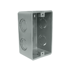 [CAJA719] CAJA CUADRADA  4X4" GRIS