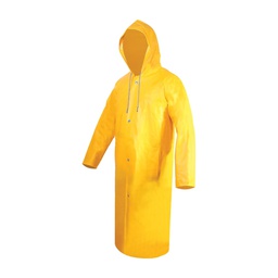[ECO-1120XG] GABARDINA LARGA AMARILLA IMPERMEABLE ECOFRIENDLY, SELLADA. T-XG.