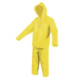 [ECO-1221AMXG] CONJUNTO LIGERO CHAQUETIN / PANTALON IMPERMEABLE AMARILLO T-XG