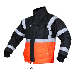 [ECO-50NANMDCRT] CHAMARRA ECOTERMOAISLANTE BICOLOR (ANARANJADO/NEGRO) C/REF TEXTIL T-MD.