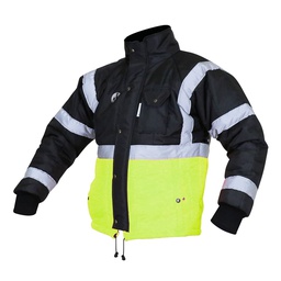 [ECO-50NAMGDCRT] CHAMARRA ECOTERMOAISLANTE BICOLOR (AMARILLO/NEGRO) C/REF TEXTIL T-GD.