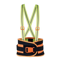 [ECO-807CH3C] SOPORTE SACROLUMBAR ECOFRIENDLY DE MALLA ELASTICA HV CON TERCER CINTURON; T-CH.