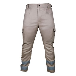 [ECO-102BGCRCH] PANTALON TIPO CARGO JYRSA POLIESTER/ALGODON COLOR BEIGE T-CH.