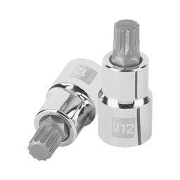 [101274] Dado punta corta bristol M12, cuadro 1/2', Truper