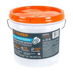 [101573] Grasa lubricante multiusos, base litio, 3.5 kg, Truper