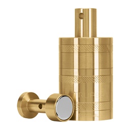 [17069] Plomada de laton 24 oz con centro y guia magnetica, Truper