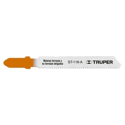 [18128] Blister con 5 seguetas 21 DPP zanco 'T' corte recto metal