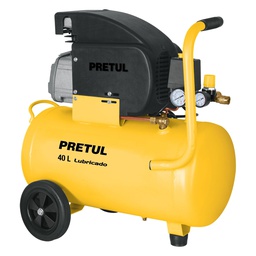 [23066] Compresor de aire, lubricado, horizontal 40L 3HP 127V Pretul