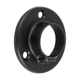 [46582] Brida negra para tubo redondo de closet, Hermex