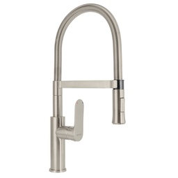 [45184] Monomando satin nariz flexible para fregadero, Riviera