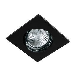 [45564] Luminario cuadrado negro spot dirigible, lampara no incluida