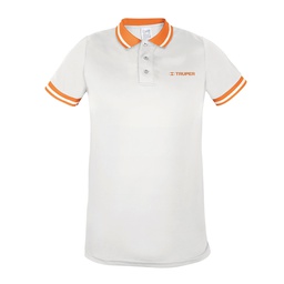 [69976] Playera polo performance para hombre, blanca, EG, Truper