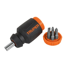 [10751] Desarmador tipo trompo con 7 puntas, Truper