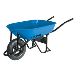 [11752] Carretilla 5.5 ft3 Neumatica, bastidor tubular, Truper