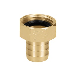 [12286] Conector 3/4' hembra de laton solido para manguera, Truper