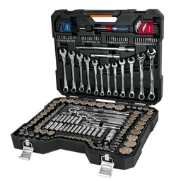 [12894] Juego 199 herramientas 1/4', 3/8' y 1/2' std y mm p/mecanico