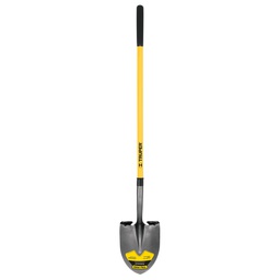 [17166] Pala redonda Tru Pro, mango largo de fibra de vidrio 48'