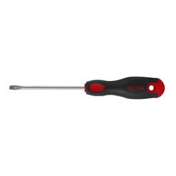 [21480] Desarmador plano 3/16 x 4' mango Comfort Grip, Pretul