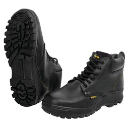 [26062] Bota de seguridad negra, #24 con casquillo de acero, Pretul