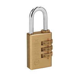 [43347] Candado de combinacion 28 mm cuerpo de laton en blister