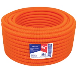 [45019] Metro de poliducto 3/4' corrugado flex. s/guia, rollo 50 m