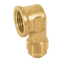 [47403] Codo para estufa a 90° de laton de 3/8 x 3/8', Foset